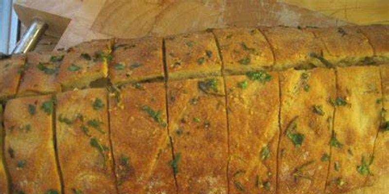 Vitlöksbröd med örter (ciabatta)