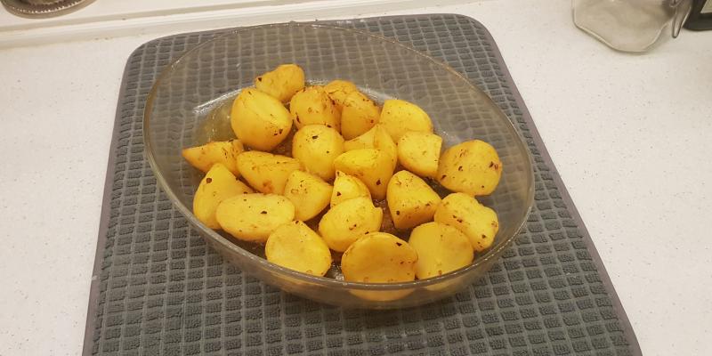 Rostad Potatis med Chili och Gurkmeja (Ramsy potatis)