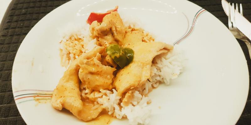 Kyckling med röd currypasta