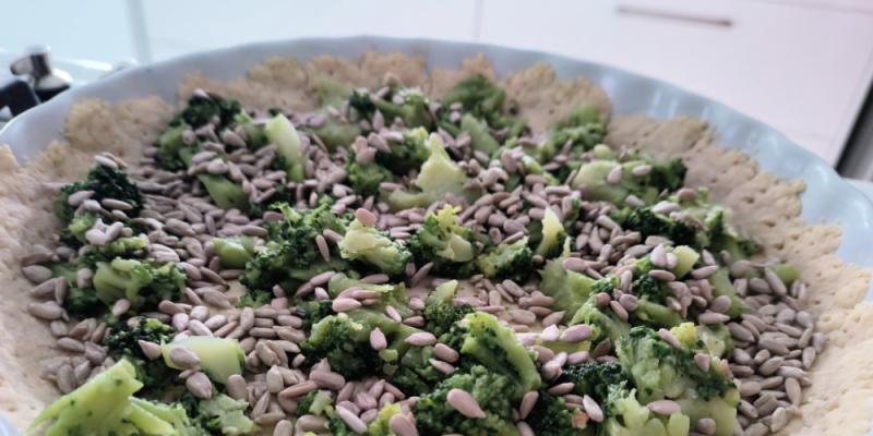 Broccolipaj med bacon