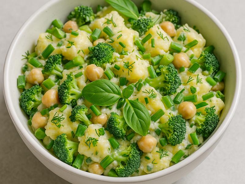 Potatissallad med tomater eller broccoli 