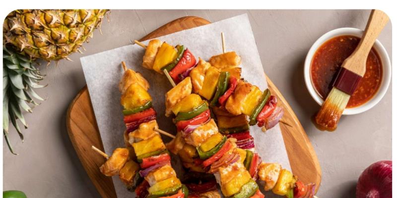 Hawaiian kyckling spett