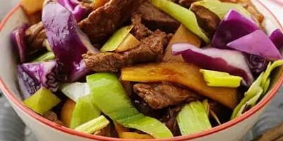 Biffwok med bambuskott i ostronsås