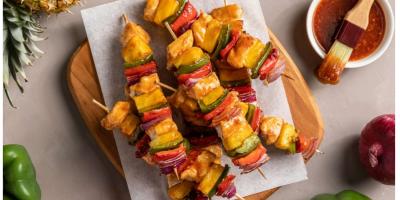 Hawaiian kyckling spett