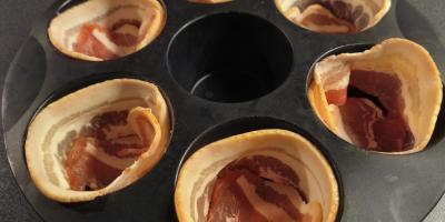 Ägg och baconmuffins